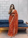 TEW Soft Georgette With Leriya Printed Embroidery Sequence Lace Sarees Bulk Orders In India